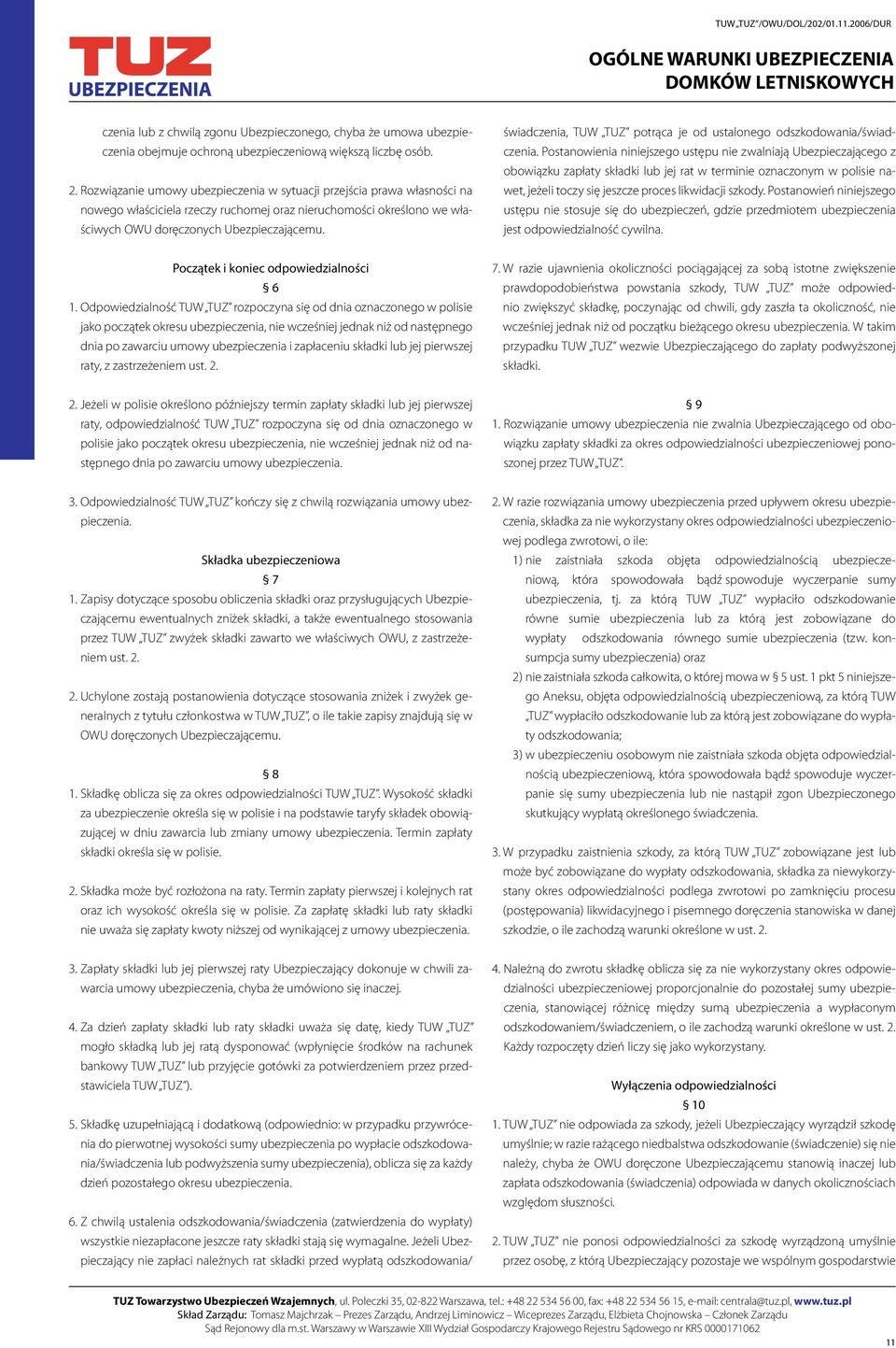 świadczenia, TUW TUZ potrąca je od ustalonego odszkodowania/świadczenia.