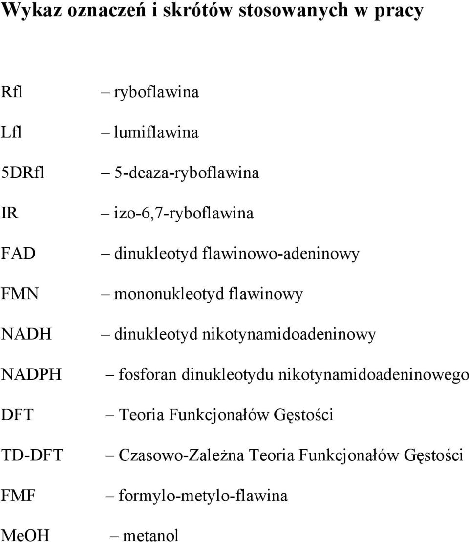 mononukleotyd flawinowy dinukleotyd nikotynamidoadeninowy fosforan dinukleotydu