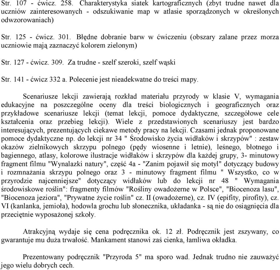 141 - ćwicz 332 a. Polecenie jest nieadekwatne do treści mapy.