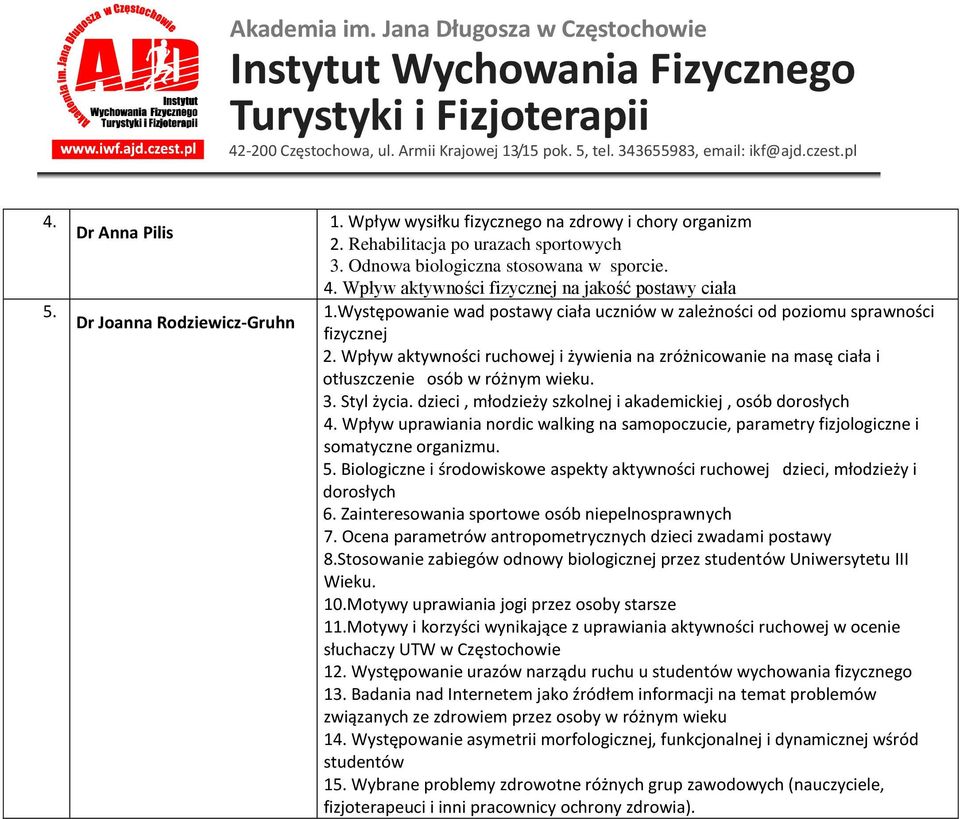 Wpływ aktywności ruchowej i żywienia na zróżnicowanie na masę ciała i otłuszczenie osób w różnym wieku. 3. Styl życia. dzieci, młodzieży szkolnej i akademickiej, osób dorosłych 4.