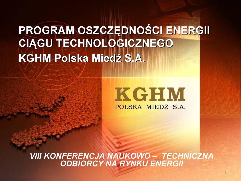 TECHNOLOGICZNEGO KGHM