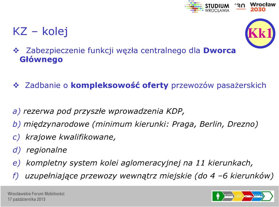 międzynarodowe (minimum kierunki: Praga, Berlin, Drezno) c) krajowe kwalifikowane, d) regionalne