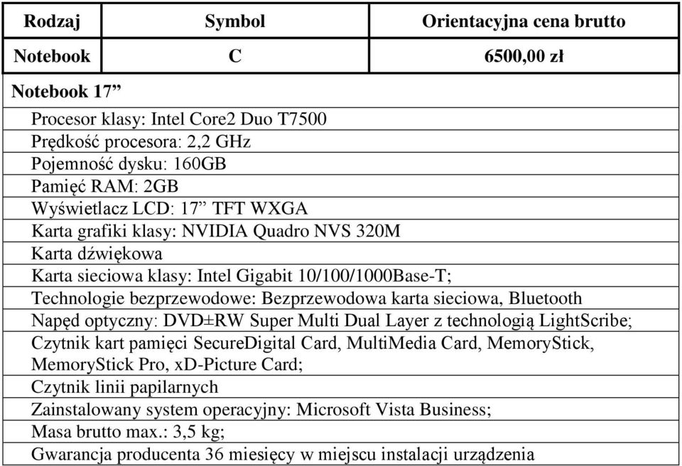 Napęd optyczny: DVD±RW Super Multi Dual Layer z technologią LightScribe; Czytnik kart pamięci SecureDigital Card, MultiMedia Card, MemoryStick, MemoryStick Pro, xd-picture