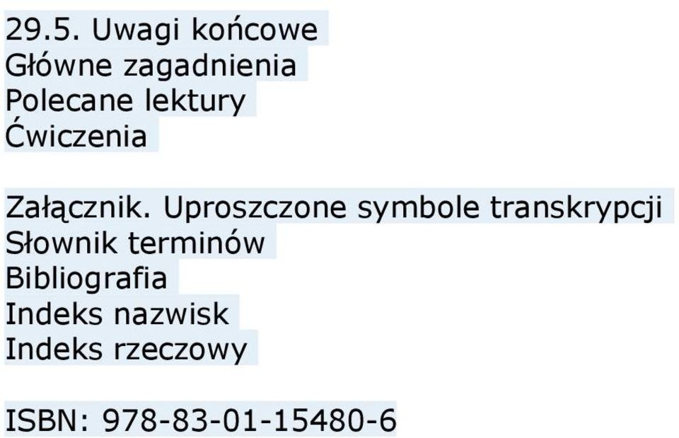 Słownik terminów Bibliografia Indeks