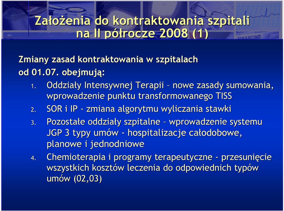 SOR i IP - zmiana algorytmu wyliczania stawki 3.