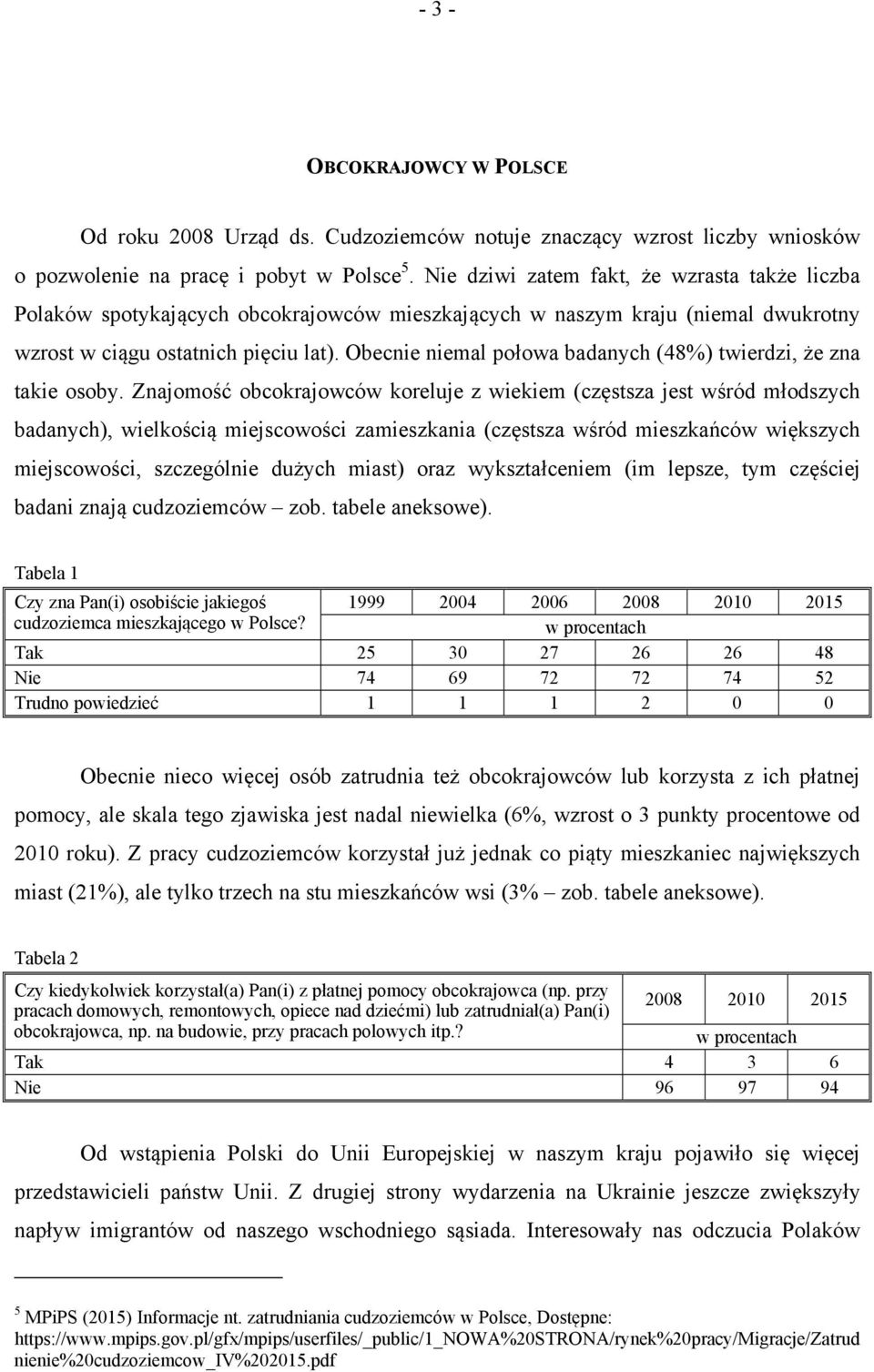 Obecnie niemal połowa badanych (48%) twierdzi, że zna takie osoby.