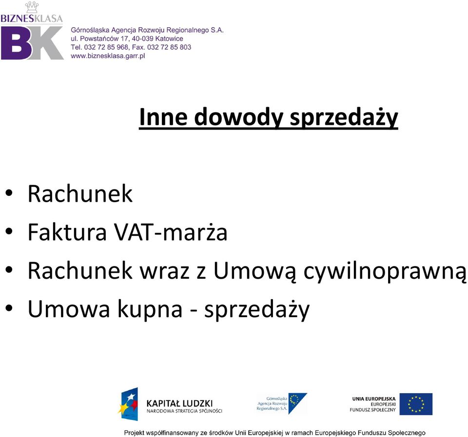 Rachunek wraz z Umową