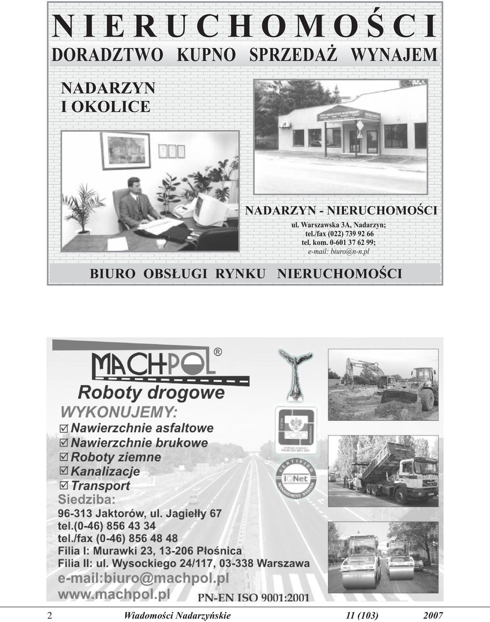 /fax (022) 739 92 66 tel. kom. 0-601 37 62 99; e-mail: biuro@n-n.