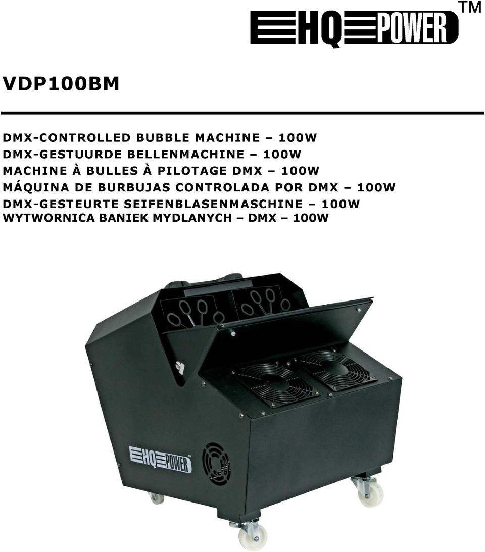 MÁQUINA DE BURBUJAS CONTROLADA POR DMX 100W