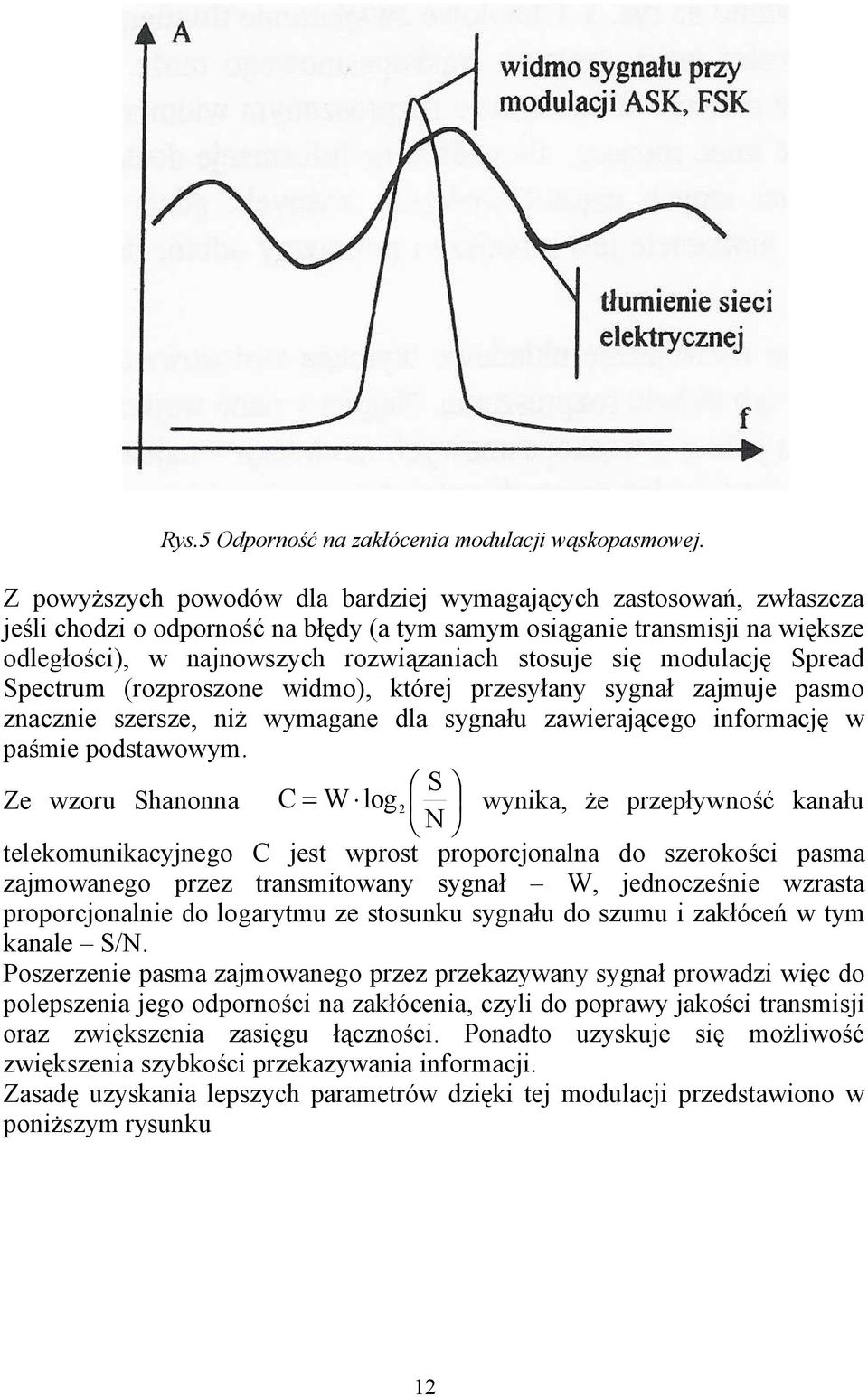 się modulację Spread Spectrum (rozproszone widmo), której przesyłany sygnał zajmuje pasmo znacznie szersze, niż wymagane dla sygnału zawierającego informację w paśmie podstawowym.