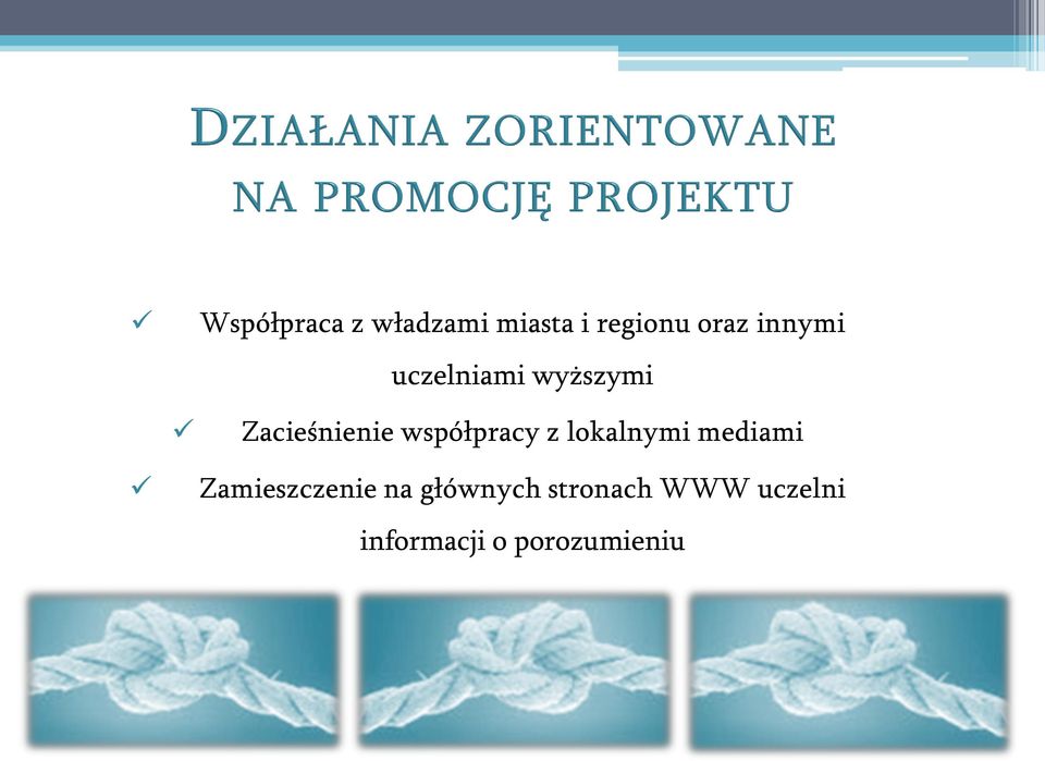 współpracy z lokalnymi mediami Zamieszczenie