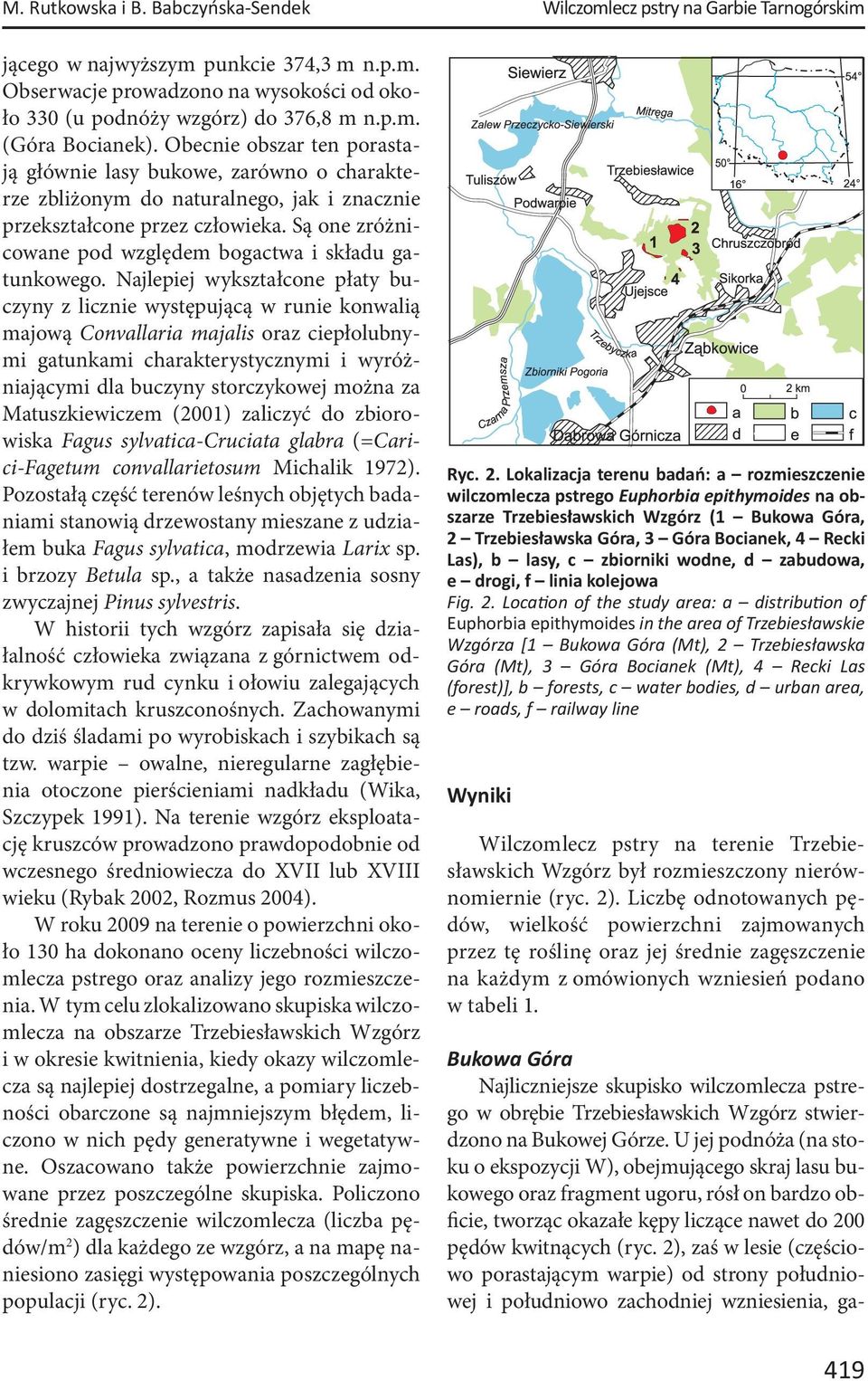 Są one zróżnicowane pod względem bogactwa i składu gatunkowego.