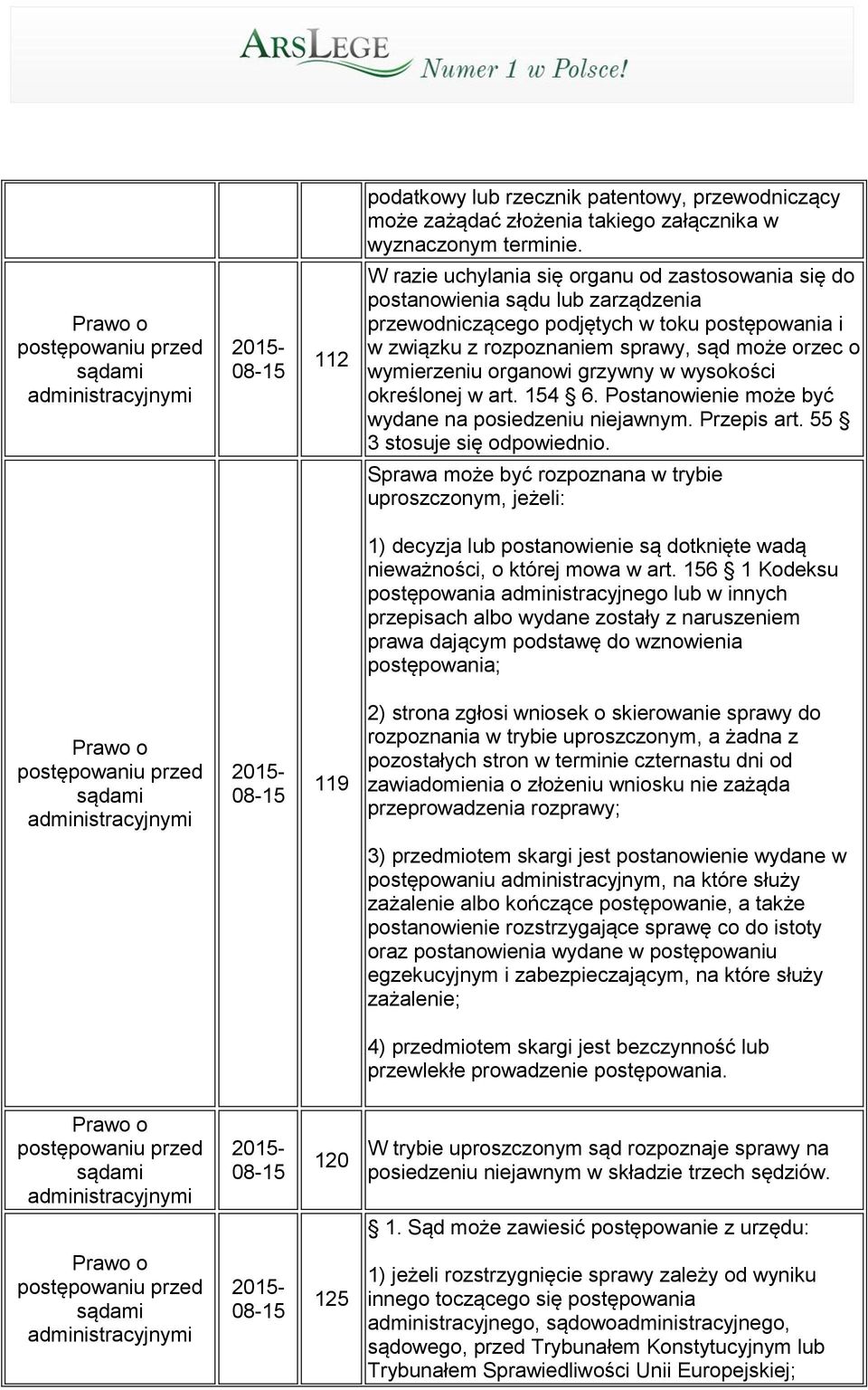 wymierzeniu organowi grzywny w wysokości określonej w art. 154 6. Postanowienie może być wydane na posiedzeniu niejawnym. Przepis art. 55 3 stosuje się odpowiednio.