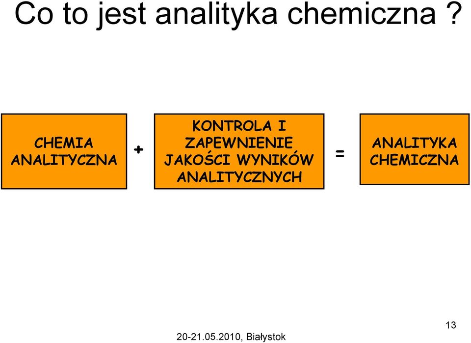 ZAPEWNIENIE JAKOŚCI WYNIKÓW