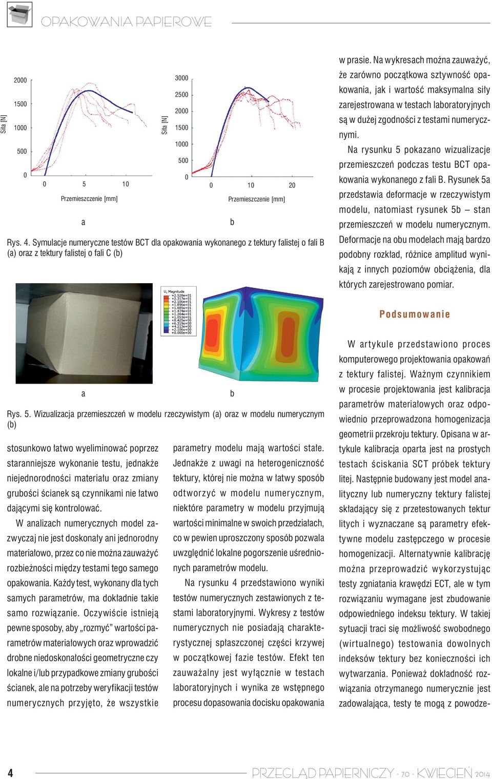 Opisn w rtykule klircj oprt jest n prostych testch ściskni SCT próek tektury litej.