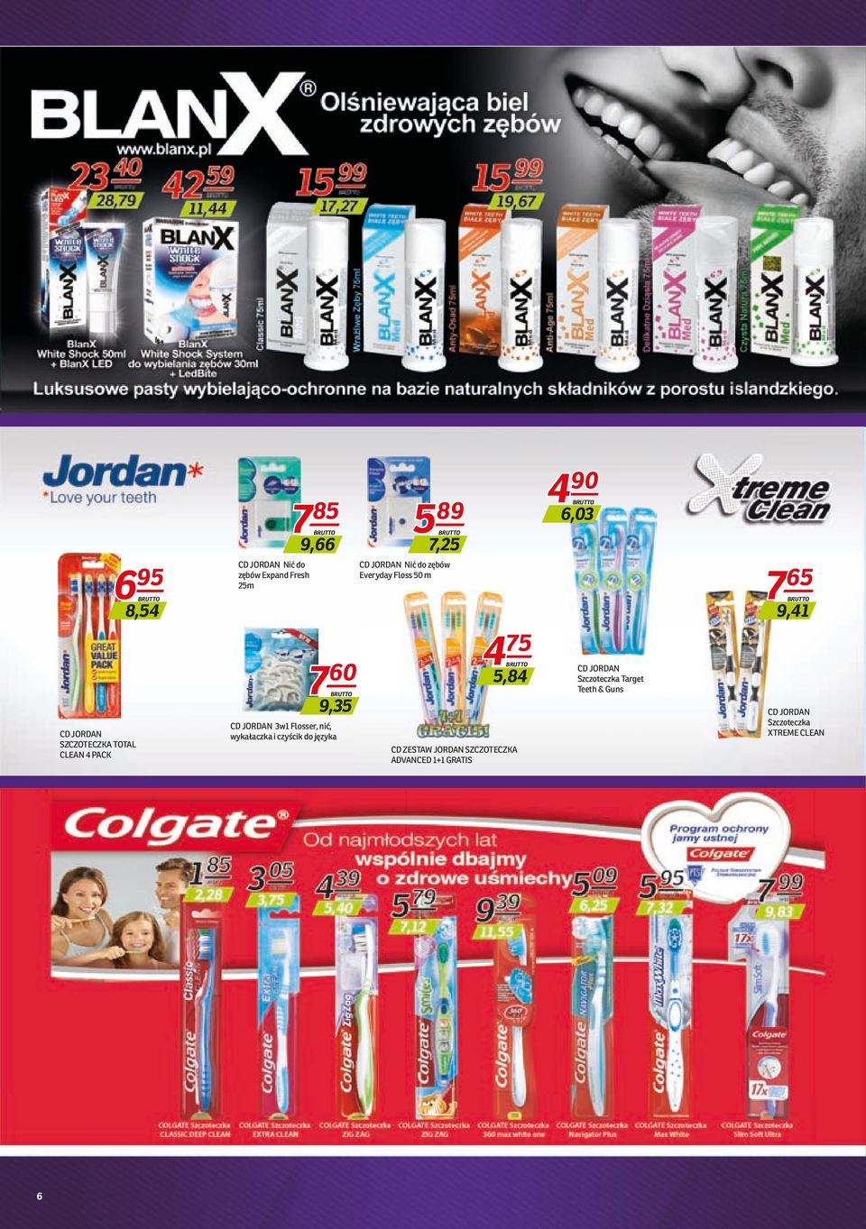 JORDAN 3w1 Flosser, nić, wykałaczka i czyścik do języka 4 75 5,84 CD ZESTAW JORDAN SZCZOTECZKA