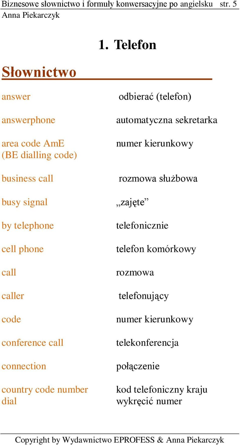 conference call connection country code number dial odbierać (telefon) automatyczna sekretarka numer kierunkowy rozmowa służbowa zajęte