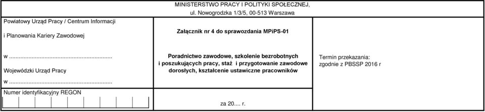 .. Wojewódzki Urząd Pracy w.