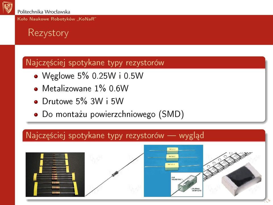 6W Drutowe 5% 3W i 5W Do monta»u