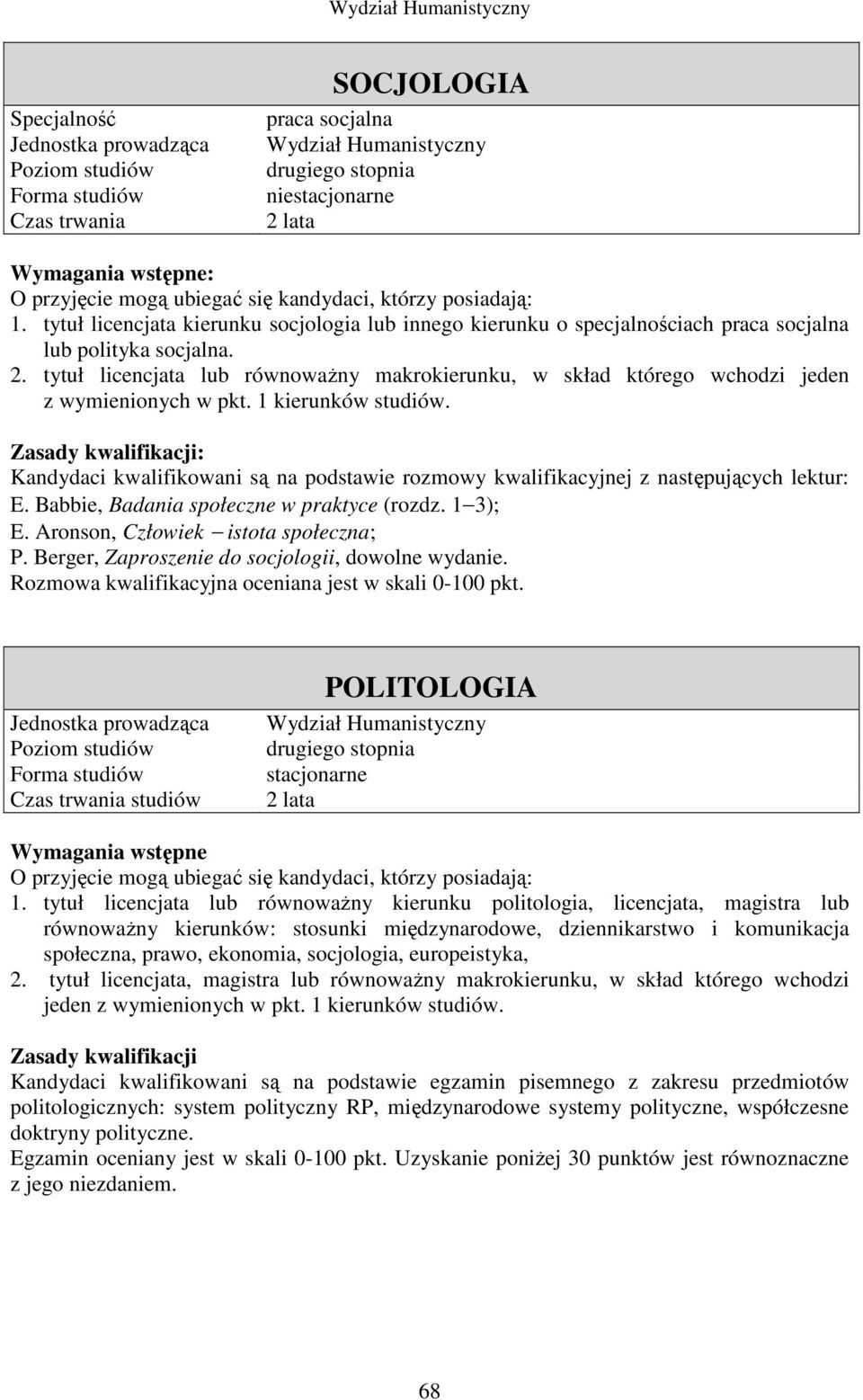 tytuł licencjata lub równowaŝny makrokierunku, w skład którego wchodzi jeden z wymienionych w pkt. 1 kierunków studiów.