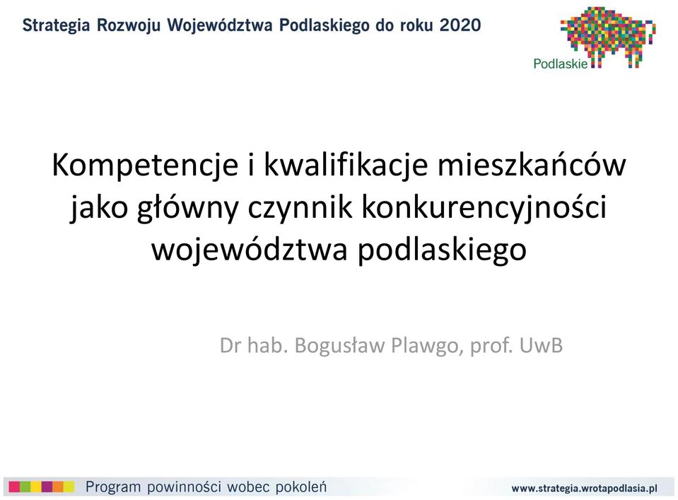 konkurencyjności województwa