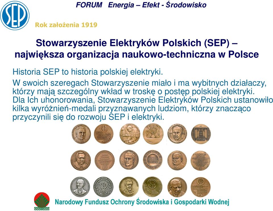 szczególny wkład w troskę o postęp polskiej elektryki.