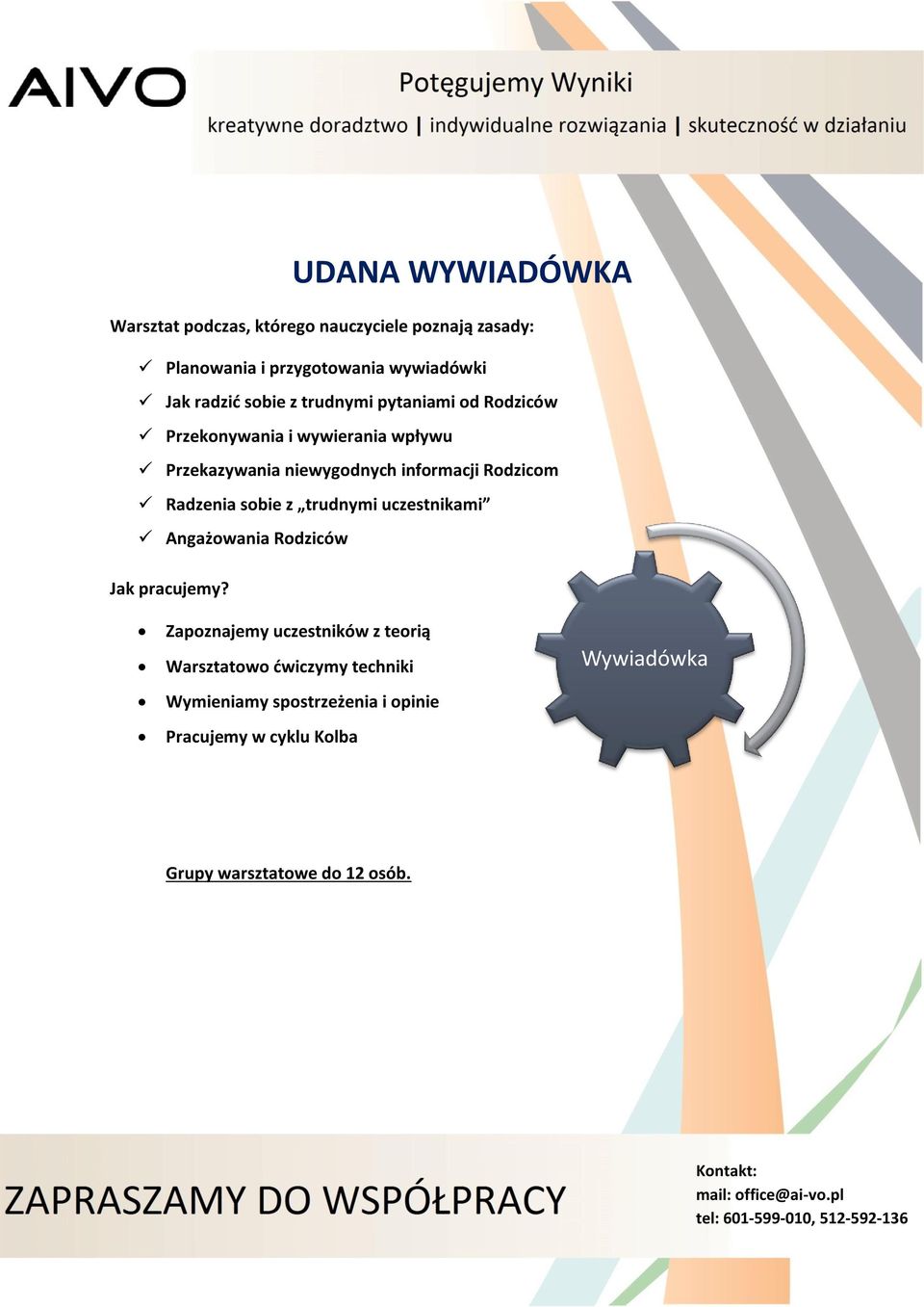 Rodzicom Radzenia sobie z trudnymi uczestnikami Angażowania Rodziców Jak pracujemy?