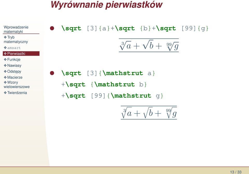 g \sqrt [3]{\mathstrut a} +\sqrt