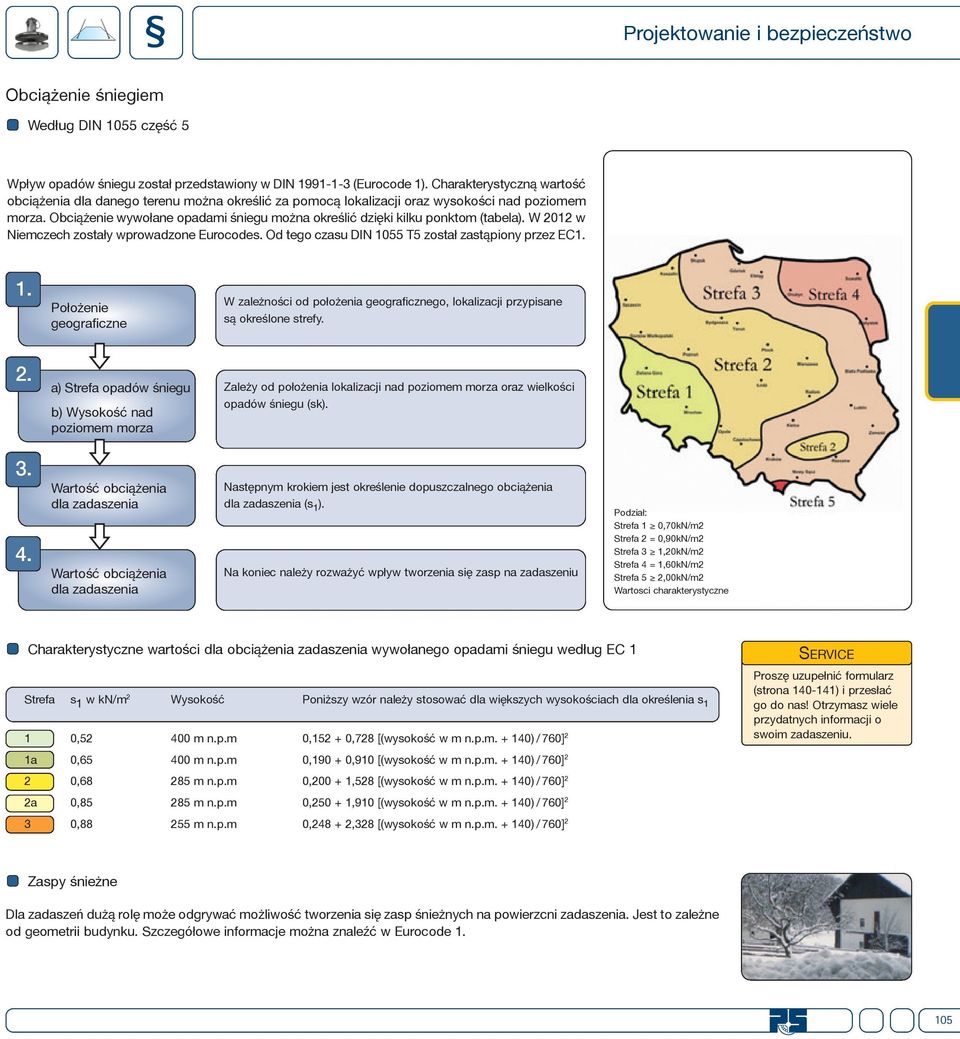 W 2012 w Niemczech zostły wprowdzone Eurocodes. Od tego czsu DIN 1055 T5 zostł zstąpiony przez EC1. 1. Położenie geogrficzne W zleżności od położeni geogrficznego, loklizcji przypisne są określone strefy.