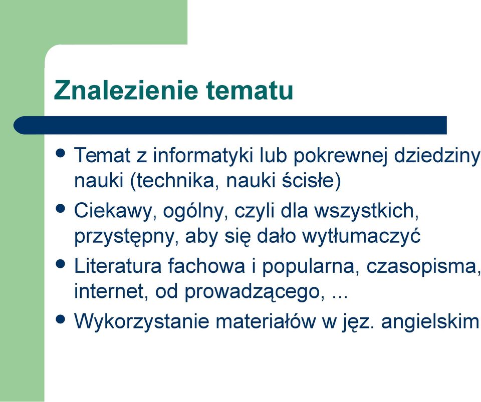 przystępny, aby się dało wytłumaczyć Literatura fachowa i popularna,