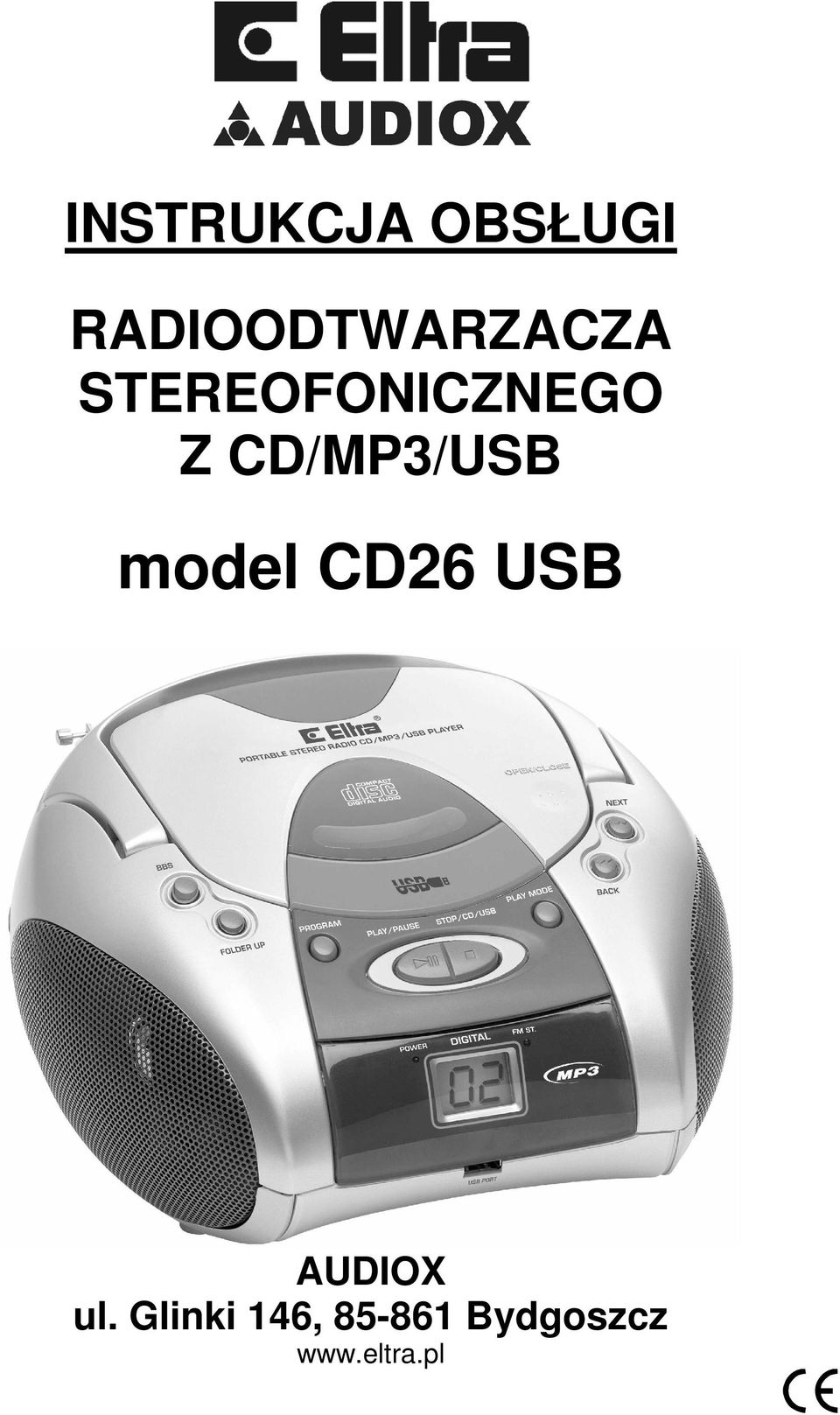Z CD/MP3/USB model CD26 USB