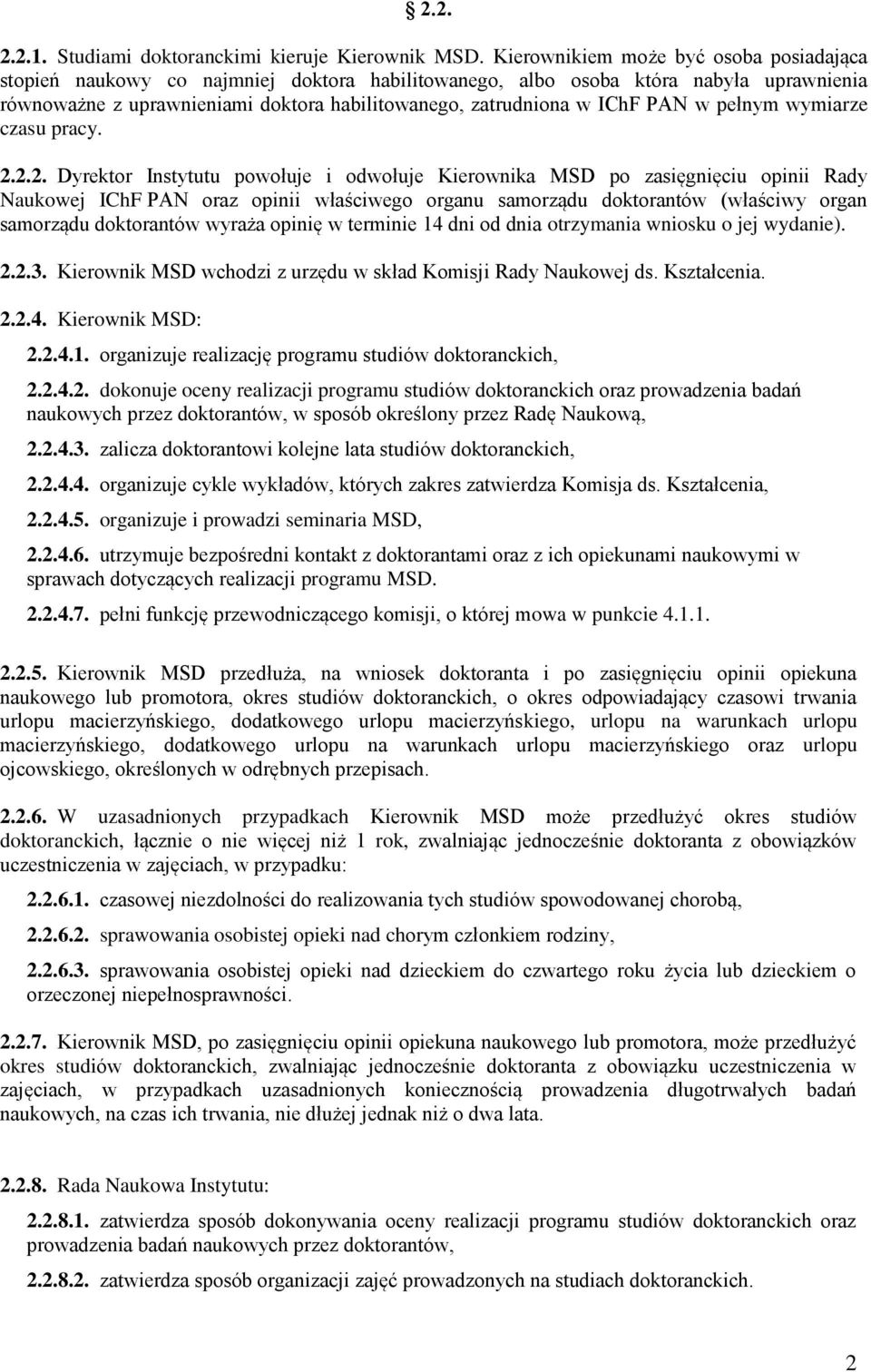 PAN w pełnym wymiarze czasu pracy. 2.