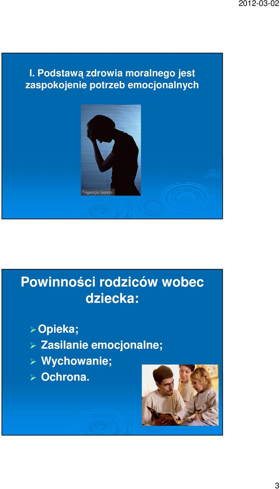 Powinności rodziców wobec dziecka: