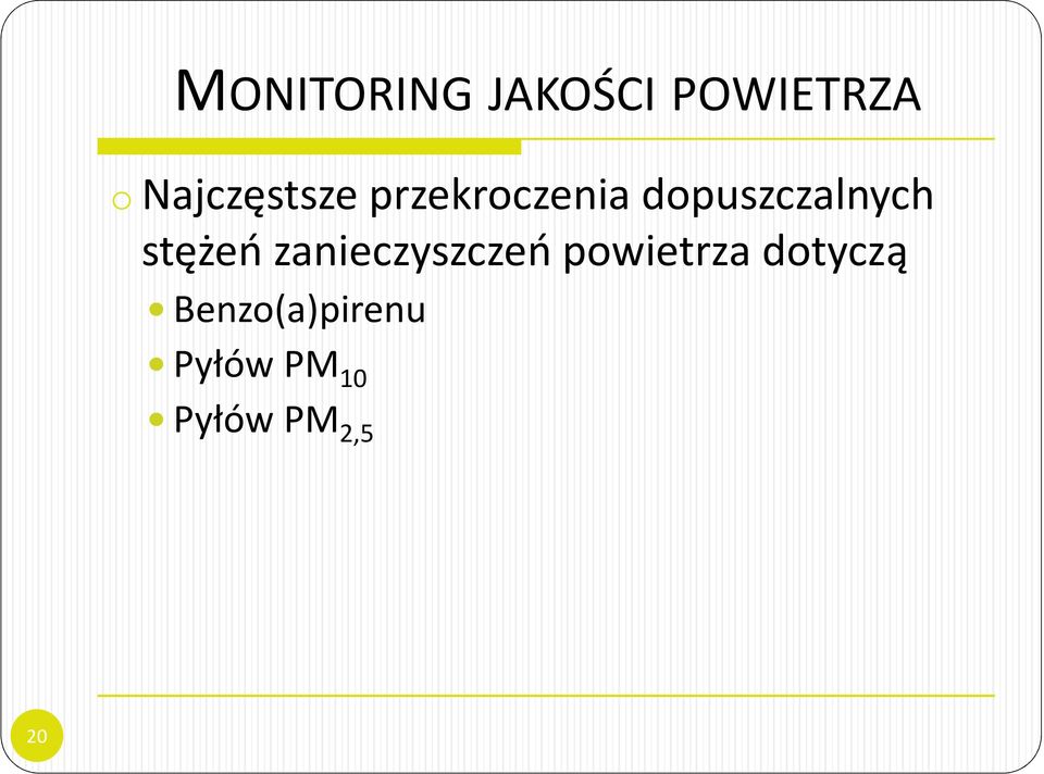 dopuszczalnych stężeń zanieczyszczeń