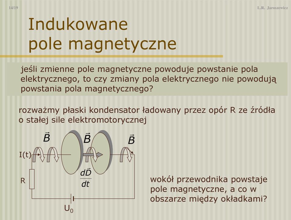 elektrycznego, to czy zmiany pola elektrycznego nie powodują powstania pola magnetycznego?