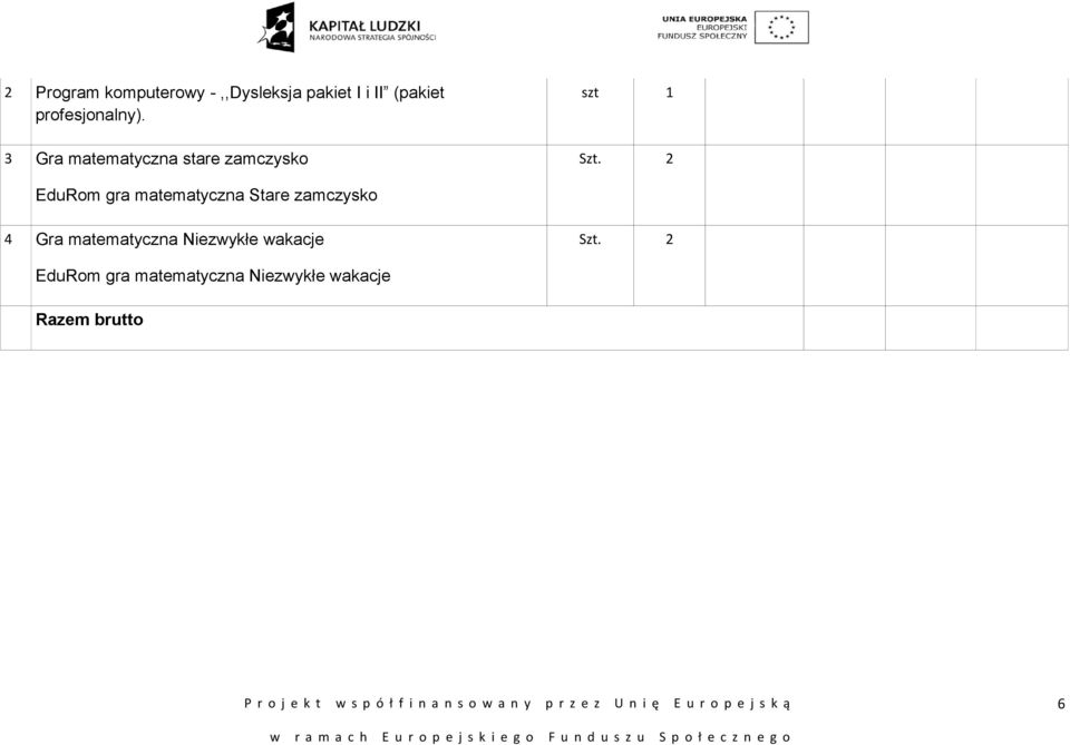 2 EduRom gra matematyczna Stare zamczysko 4 Gra matematyczna