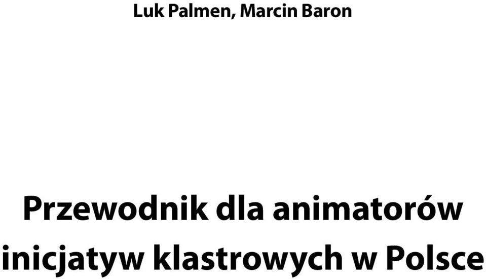 animatorów inicjatyw