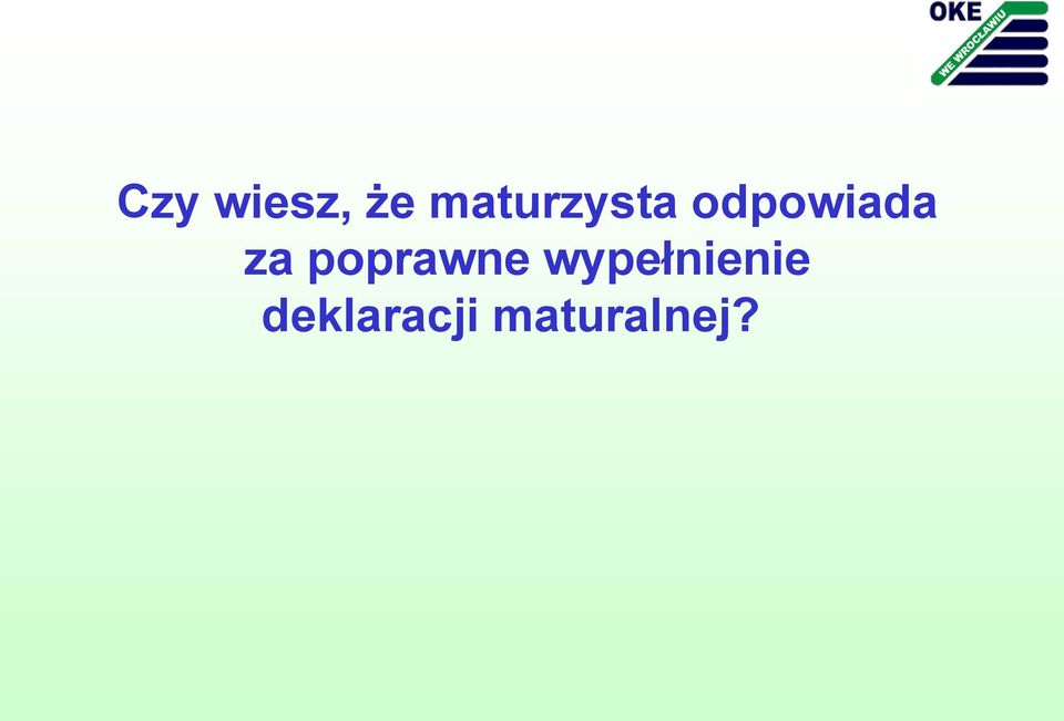 za poprawne