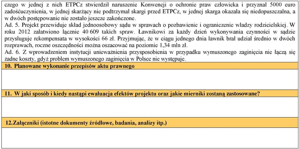 W roku 2012 załatwiono łącznie 40 609 takich spraw. Ławnikowi za każdy dzień wykonywania czynności w sądzie przysługuje rekompensata w wysokości 66 zł.