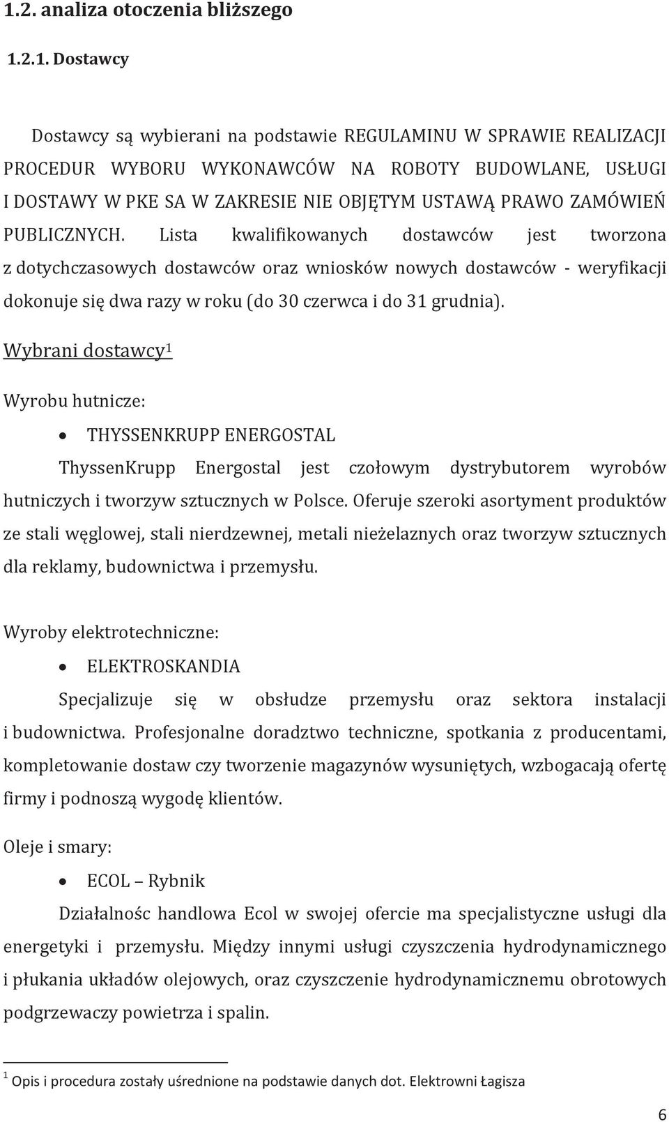 Lista kwalifikowanych dostawców jest tworzona z dotychczasowych dostawców oraz wniosków nowych dostawców - weryfikacji dokonuje się dwa razy w roku (do 30 czerwca i do 31 grudnia).