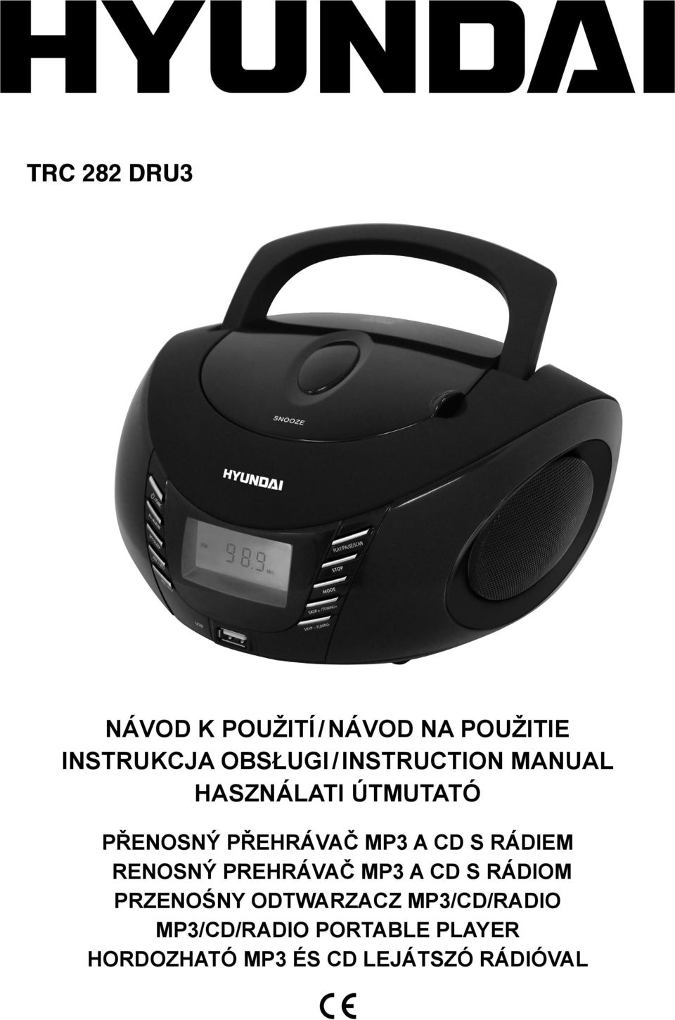 rádiem renosný prehrávač MP3 a CD s rádiom PRZENOŚNY ODTWARZACZ