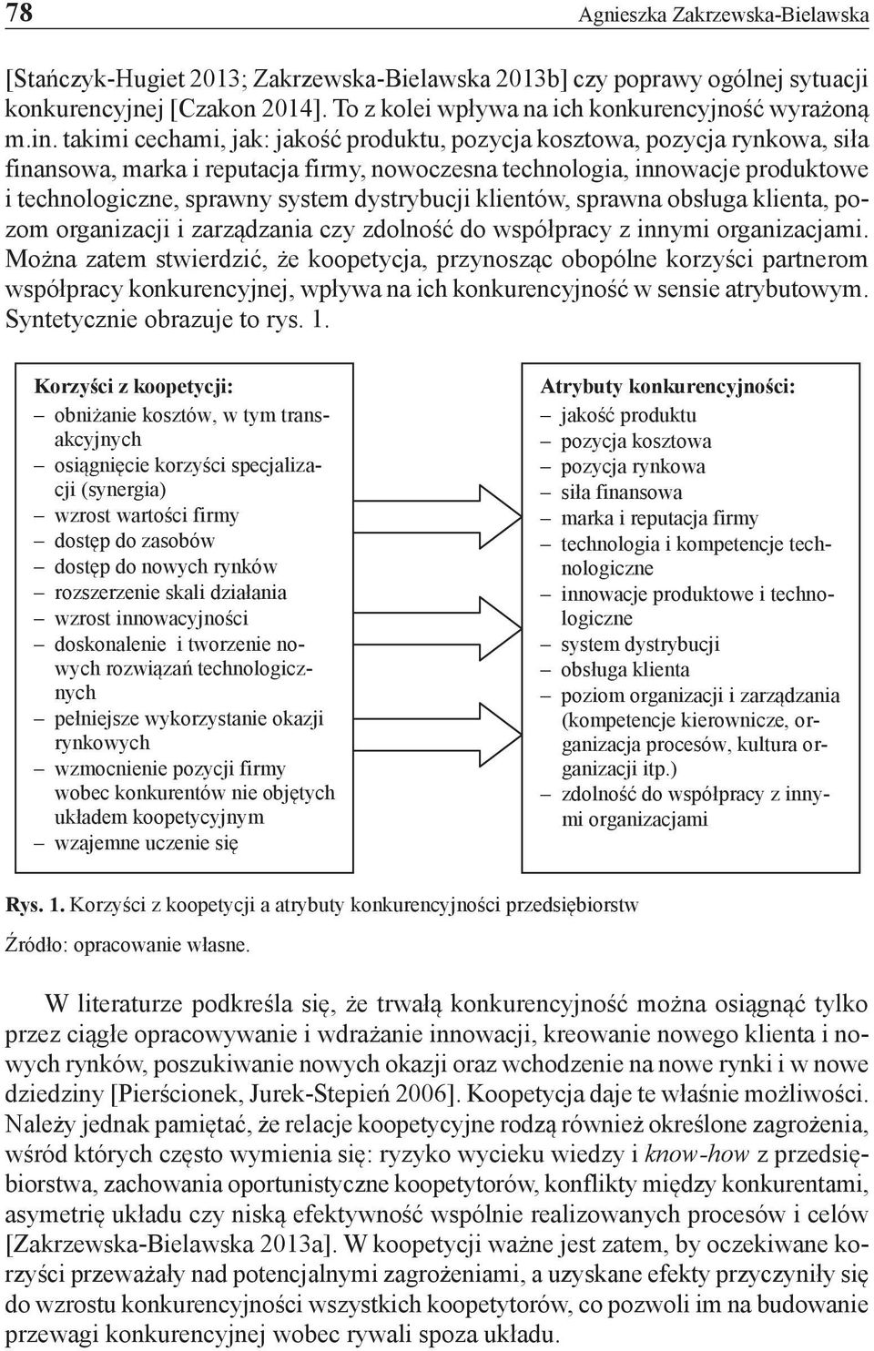 dystrybucji klientów, sprawna obsługa klienta, pozom organizacji i zarządzania czy zdolność do współpracy z innymi organizacjami.