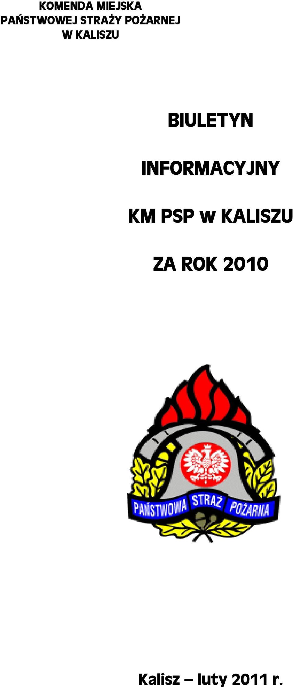 BIULETYN INFORMACYJNY KM PSP w