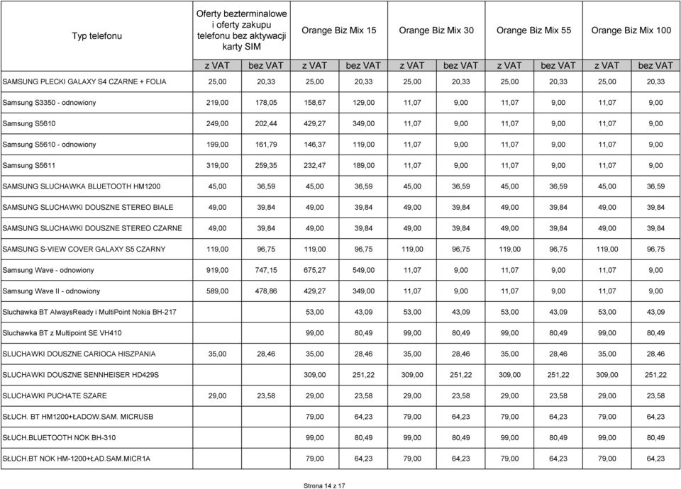 11,07 9,00 11,07 9,00 11,07 9,00 SAMSUNG SLUCHAWKA BLUETOOTH HM1200 45,00 36,59 45,00 36,59 45,00 36,59 45,00 36,59 45,00 36,59 SAMSUNG SLUCHAWKI DOUSZNE STEREO BIALE 49,00 39,84 49,00 39,84 49,00