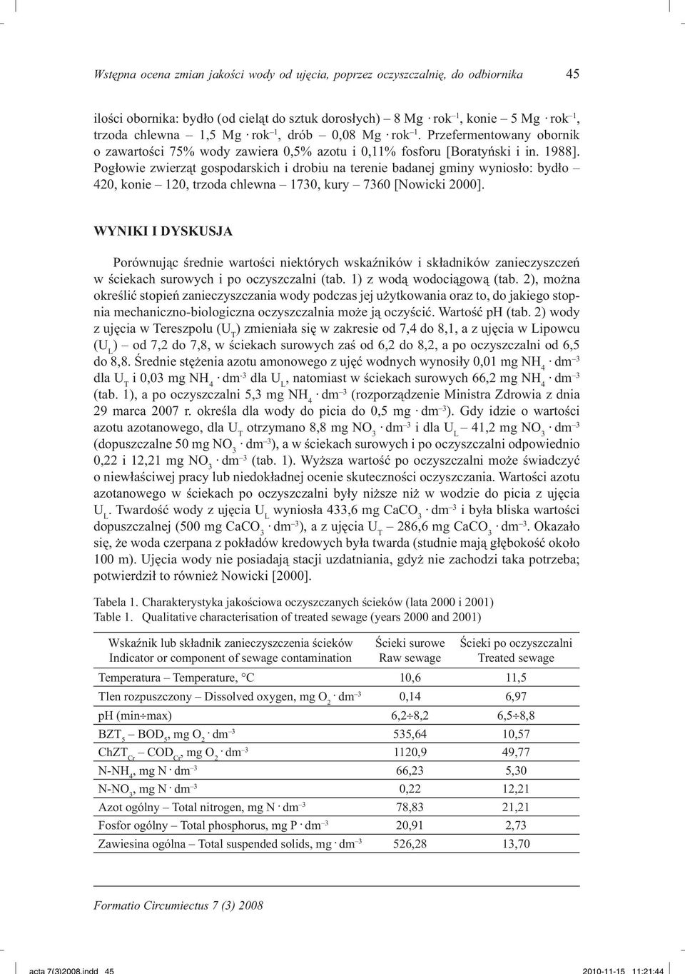 Pogłowie zwierząt gospodarskich i drobiu na terenie badanej gminy wyniosło: bydło 420, konie 120, trzoda chlewna 1730, kury 7360 [Nowicki 2000].