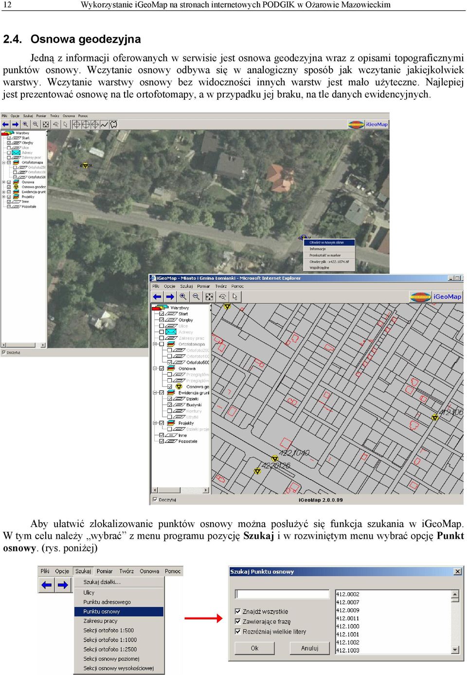 Wczytanie osnowy odbywa się w analogiczny sposób jak wczytanie jakiejkolwiek warstwy. Wczytanie warstwy osnowy bez widoczności innych warstw jest mało użyteczne.