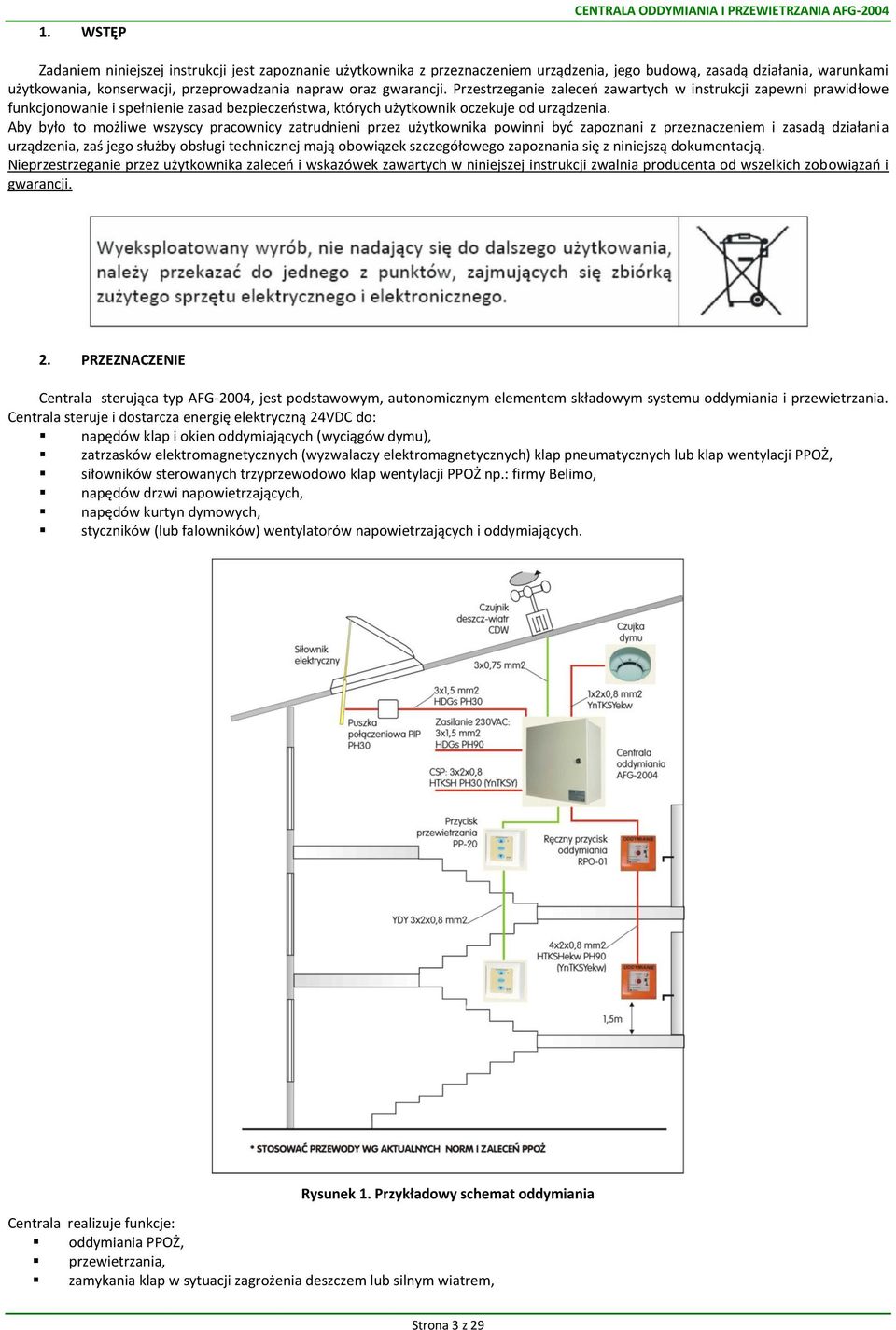 Przestrzeganie zaleceń zawartych w instrukcji zapewni prawidłowe funkcjonowanie i spełnienie zasad bezpieczeństwa, których użytkownik oczekuje od urządzenia.