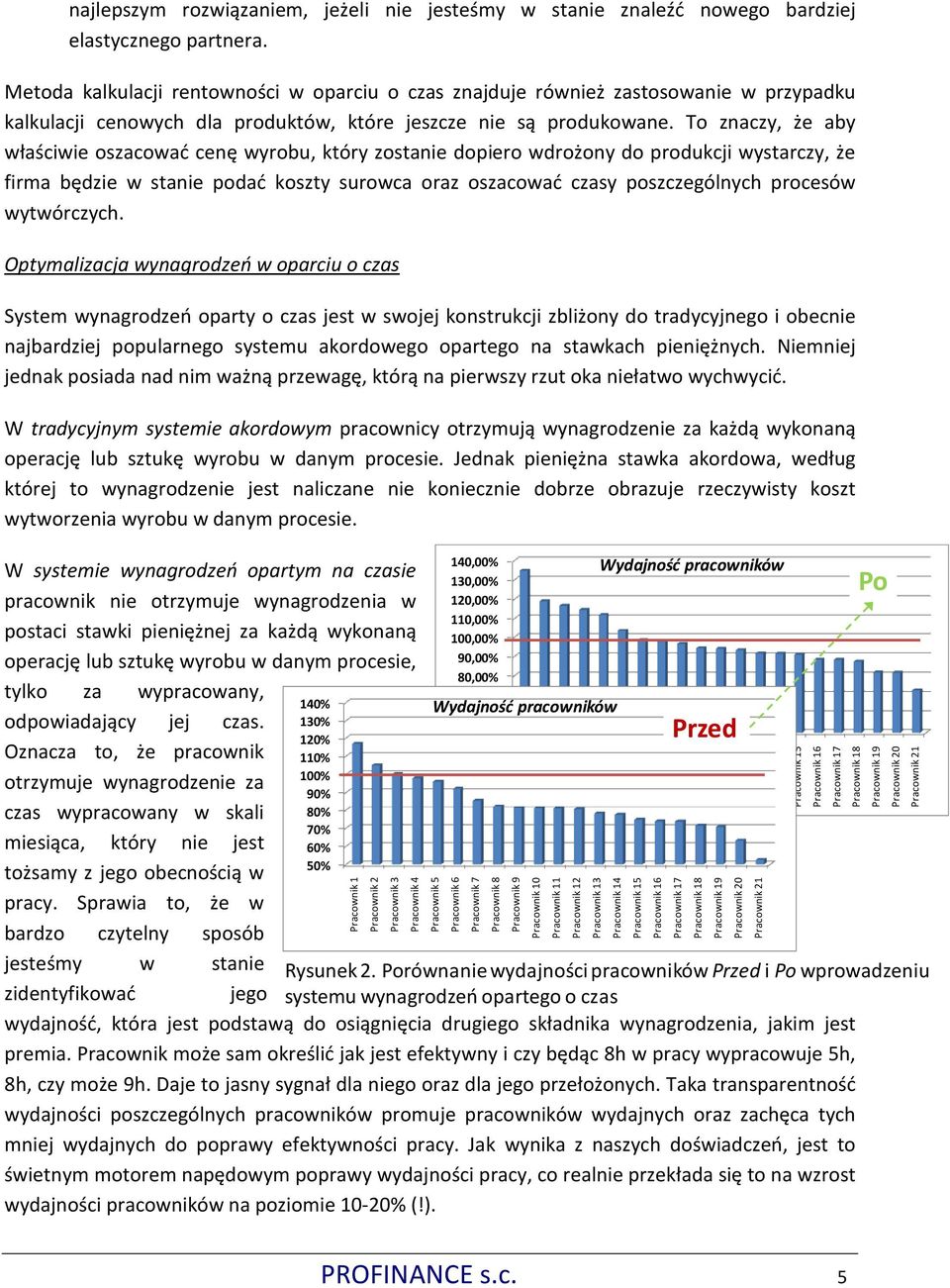 To znaczy, że aby właściwie oszacować cenę wyrobu, który zostanie dopiero wdrożony do produkcji wystarczy, że firma będzie w stanie podać koszty surowca oraz oszacować czasy poszczególnych procesów