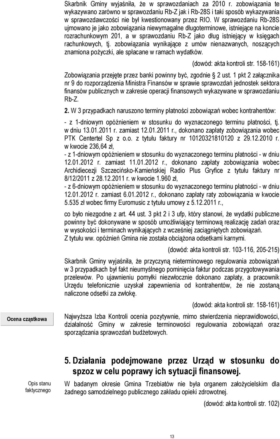 W sprawozdaniu Rb-28S ujmowano je jako zobowiązania niewymagalne długoterminowe, istniejące na koncie rozrachunkowym 201, a w sprawozdaniu Rb-Z jako dług istniejący w księgach rachunkowych, tj.