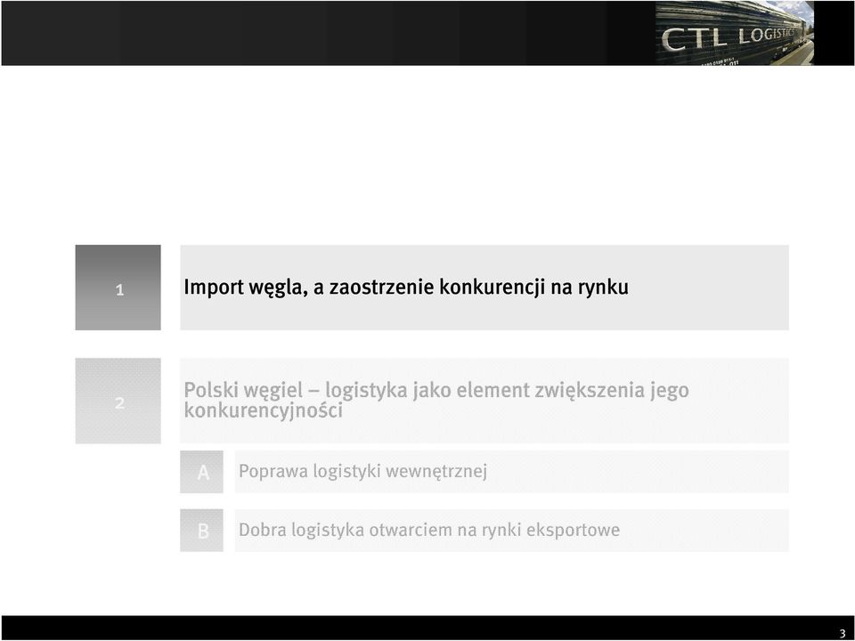 jego konkurencyjności ci A Poprawa logistyki